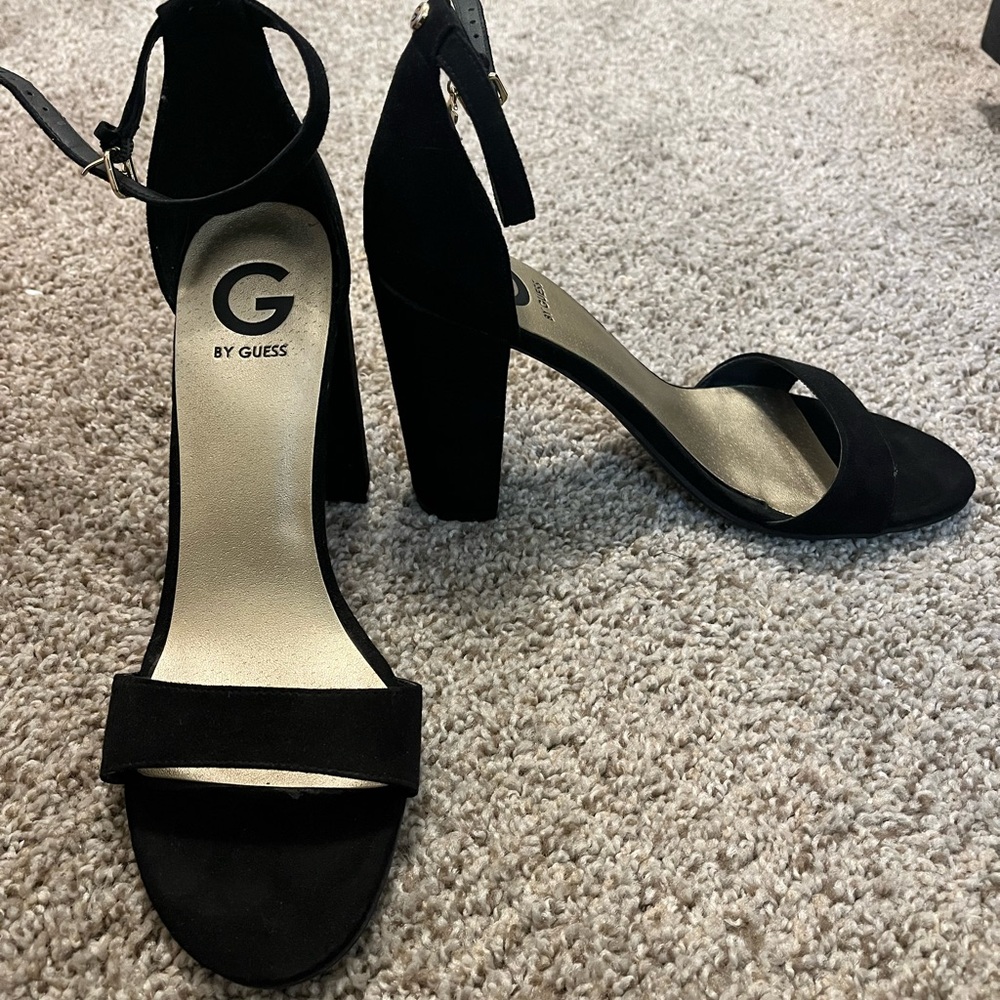 Black Block Heels by GUESS